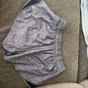 Lululemon size 6 running shorts- Grey